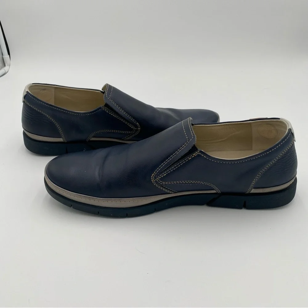 Pikolinos Men's Leather Palamos Mor Slip On Loafers Flats Shoes Navy Size 11.5‎
